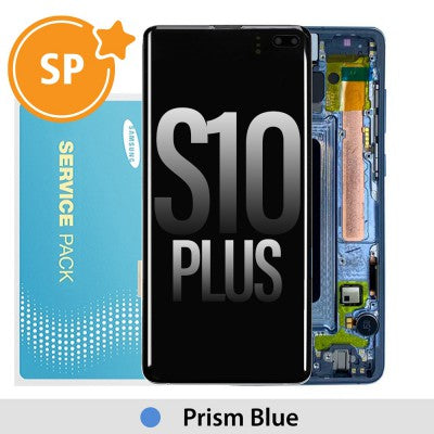 Tecguru_Samsung Galaxy S10 Plus G975F OLED Screen Replacement Digitizer GH82-18849J (Service Pack)-Ceramic White Tecguru_Samsung Galaxy S10 Plus G975F OLED Screen Replacement Digitizer GH82-18849J (Service Pack)-Ceramic White